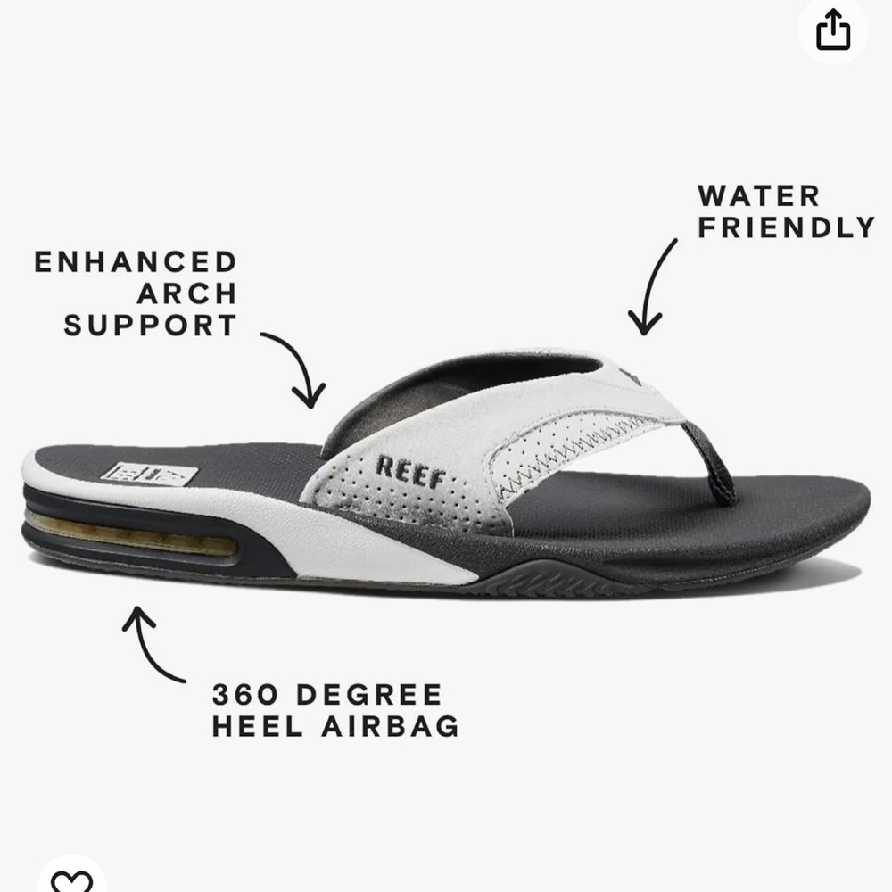 NWT Reef Men's Fanning Flip-Flop size 13 - Picture 7 of 8